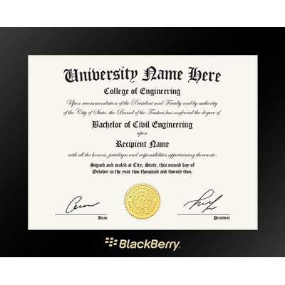 Ramona - Certificate Frame (Black)