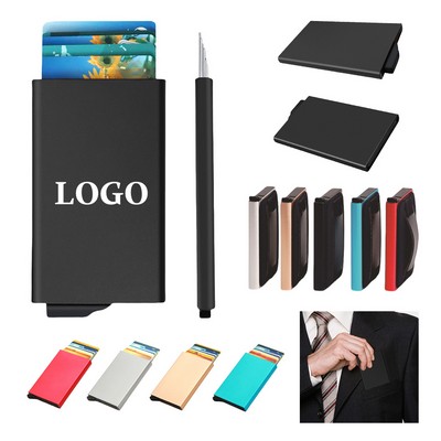 RFID-Protected 10-Card Pop-Up Wallet