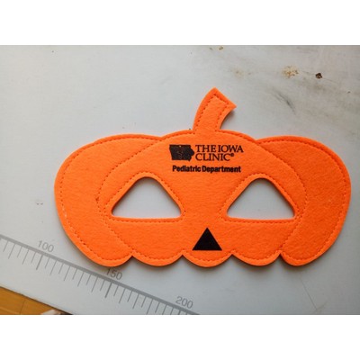 Pumpkin Felt Face Mask for Halloween