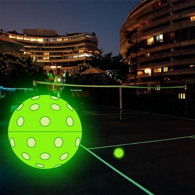 40-Hole LED Pickleball Paddle Game Balls Green