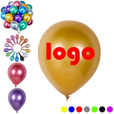 12" Metallic Latex Balloon 50PCS