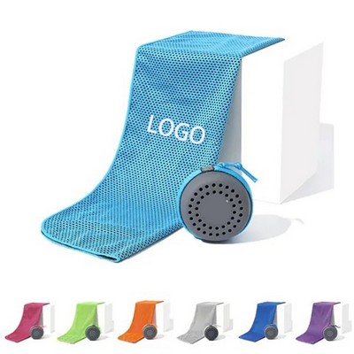 Absorbent Cooling Towel and Carry Pouch Set