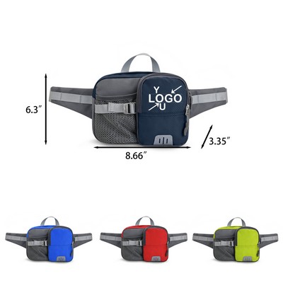 Athletic Waist Bag with Bottle Slot