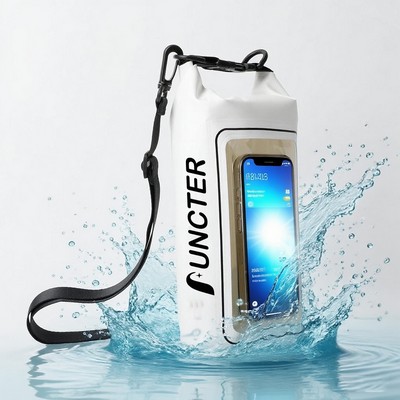 2L Foldable Crossbody Bag Waterproof Dry Bag W/ Window