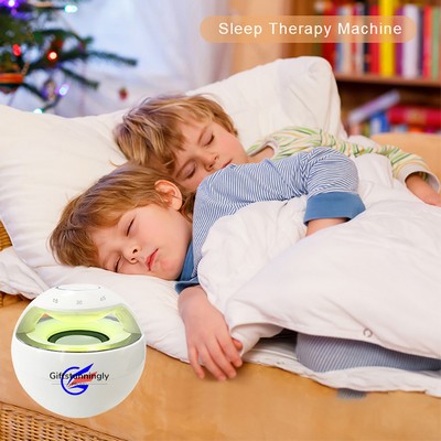 White Noise Sleep Machine with Colorful Night Light, Music, Timer, and Soothing Features