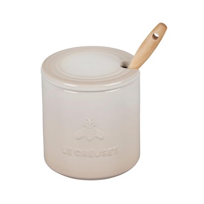 Le Creuset 14 Oz. Signature Honey Pot W/ Dipper Meringue