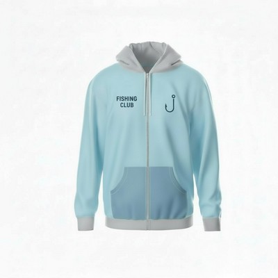 Sublimated Solar protect Long Sleeve Hooded Full Zip Unisex