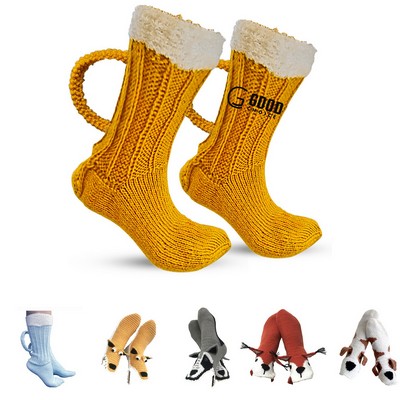 Funny Novelty Colorful Pattern Socks