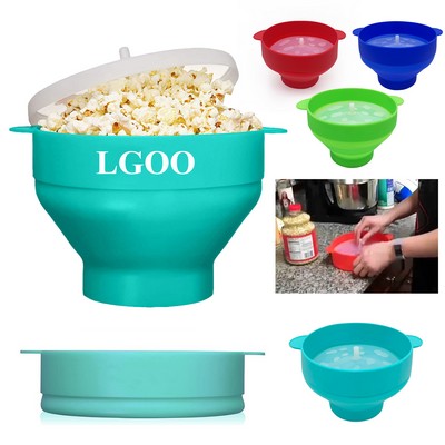 Silicone Foldable Microwave Popcorn Bowl