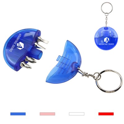 4-in-1 Mini Screwdriver Keychain Tool Set