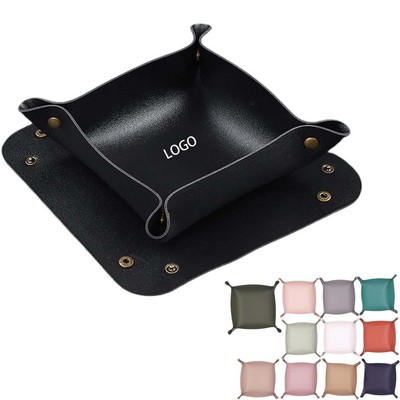 Leather Valet Tray Organizer