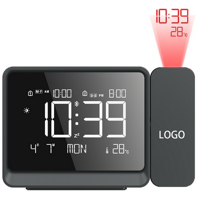 Multifunctional Bluetooth Time Setting Projection Night Light Alarm Clock