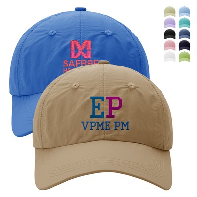 Six-Panel Polyester Quick-Drying Embroidery Baseball Caps With Metal Closure