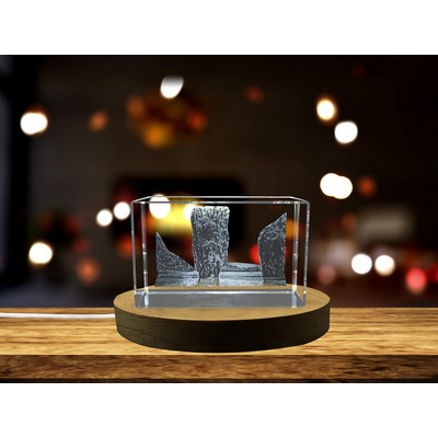 James Bond Island 3D Engraved Crystal Trophy Award w/LED Base Light