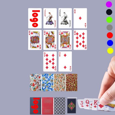 Full Color Custom Poker Size Playing Cards – Personalized Back Design