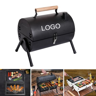 Portable Charcoal BBQ Grill Outdoor Stove Two Side Carbon Griller