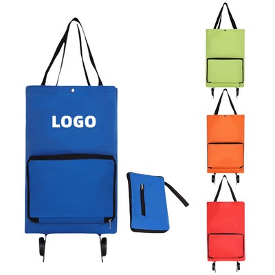 Foldable Handbag Shopping Cart Bag With Wheels