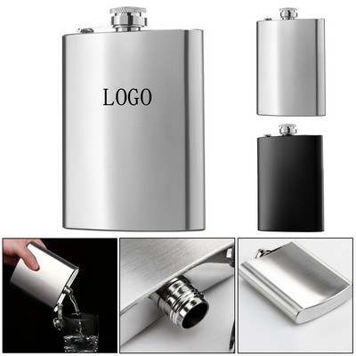 8oz Stainless Steel Wine Flask