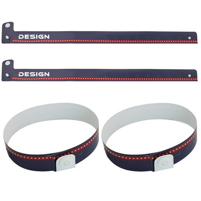 Customized L-Shaped PVC Adjustable Wristband