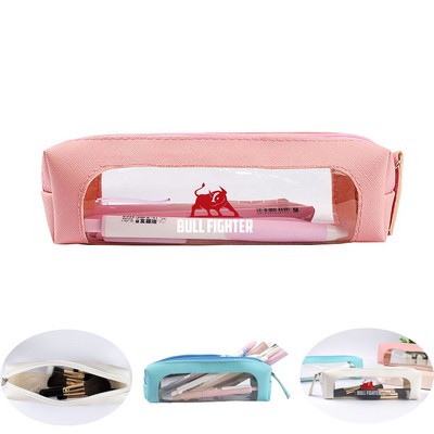 Transparent PU Pencil Pouch