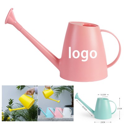 1.8L Long Spout Watering Can with Detachable Nozzle for Indoor & Outdoor Plants
