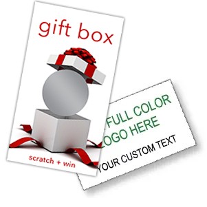 Scratch Off Cards -GIFT BOX- Scratch and Win (4 Sizes)