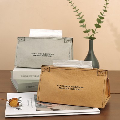 Washable Kraft Paper Tissue Dispenser