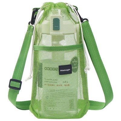 Water Bottle Bag Carrier,bottle Sling Holder Case Pouch Cover with Shoulder Strap,