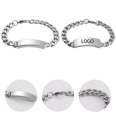 Stainless Steel Cuban Chain Bracelet