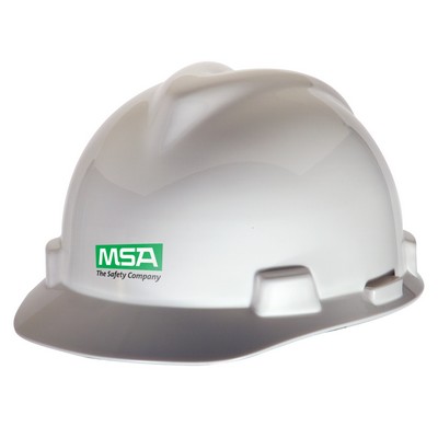 MSA V-Gard® 4 Point Fas-Trac® Suspension Hard Hat (Full Brim)