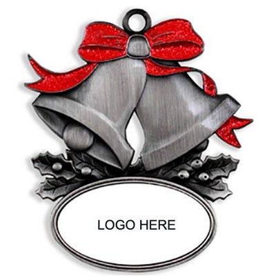 Glitter Bells Christmas Holiday Ornament