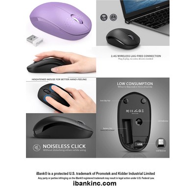 iBank ® Wireless Mouse for Laptop, PC, Tablet, Computer and Mac