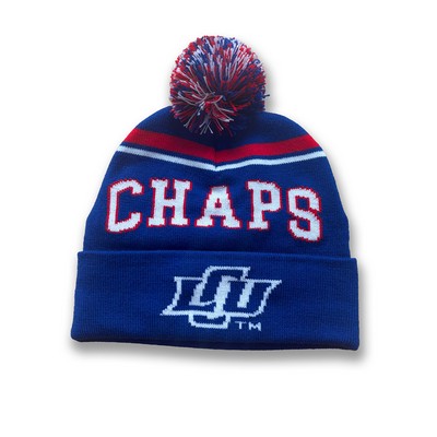 Made in the USA Custom Knit Beanie with Roll Cuff and Pom