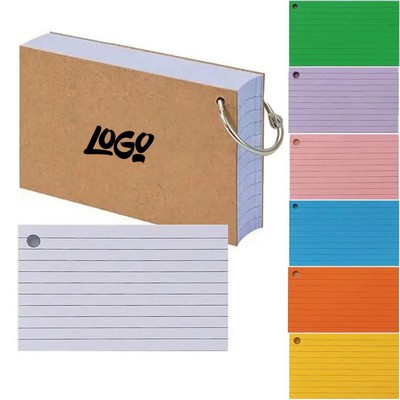 100PCS Double Sided Lined Index Notecards