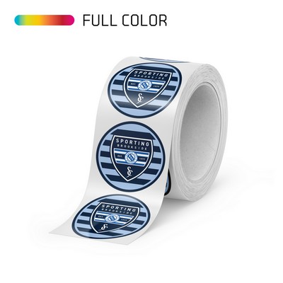 Full Color Circle Roll Label - Up to 21.01-25.00 Square Inches