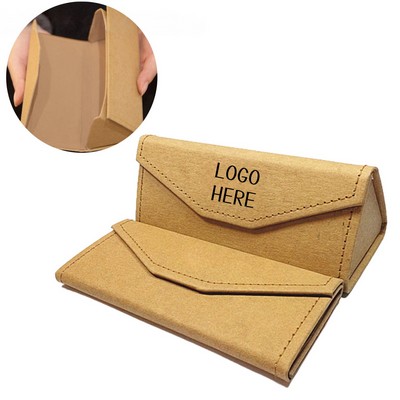 Water-Washed Kraft Paper Eyeglass Case