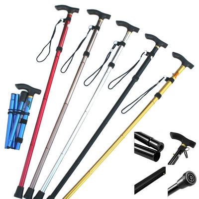 Portable Folding Adjustable Aluminum Alloy Walking Cane