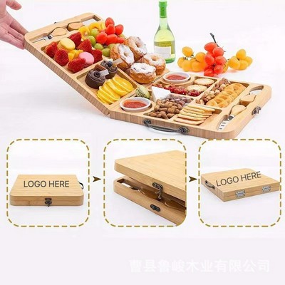 Foldable Cheese Cutting Board and Snack Platter
