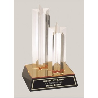 7" Single Star Column Acrylic Award