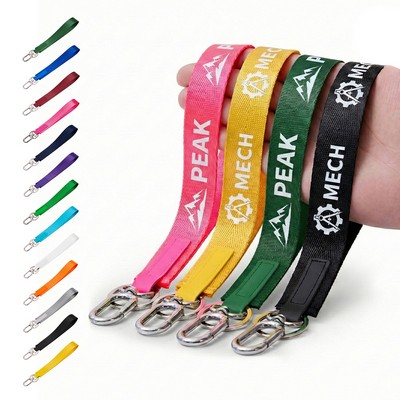 Nylon Woven Custom Printed Keychain Lanyard