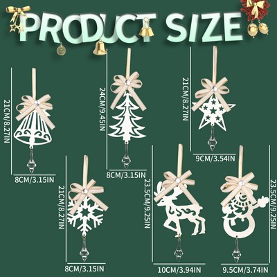 Christmas Decoration Metal Icicle Ornament Tree Hanging Decor