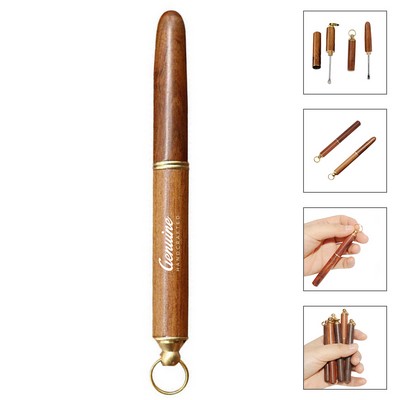 Wooden Earpick Keychain