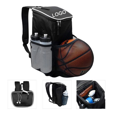 Sports Workout Gym Bag Backpack W/ Ball Equipment Pocket
