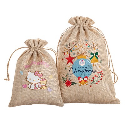 Reusable Burlap Gift Bag