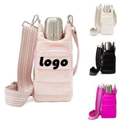 Insulated Water Bottle Tote with Strap