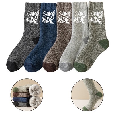 Winter Thickening And Velvet Warm Wool Sock