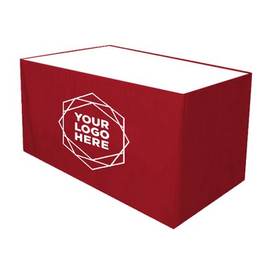 4' Polyester Poplin Table Skirt - Dye Sublimation Print