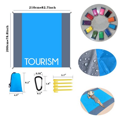 Large Sandproof Beach Blanket Lightweight Picnic Mats