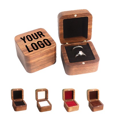 Black Walnut Square Jewelry Box