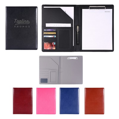 Faux Leather Folder Padfolio